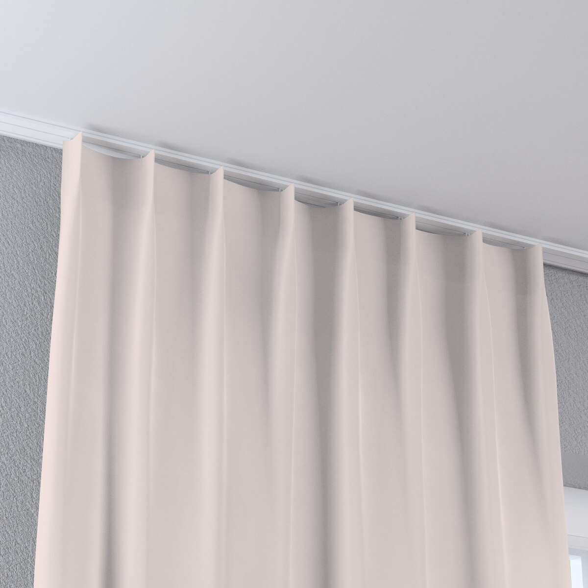 Zasłona na haczykach flex pojedynczych 130x245 ecru