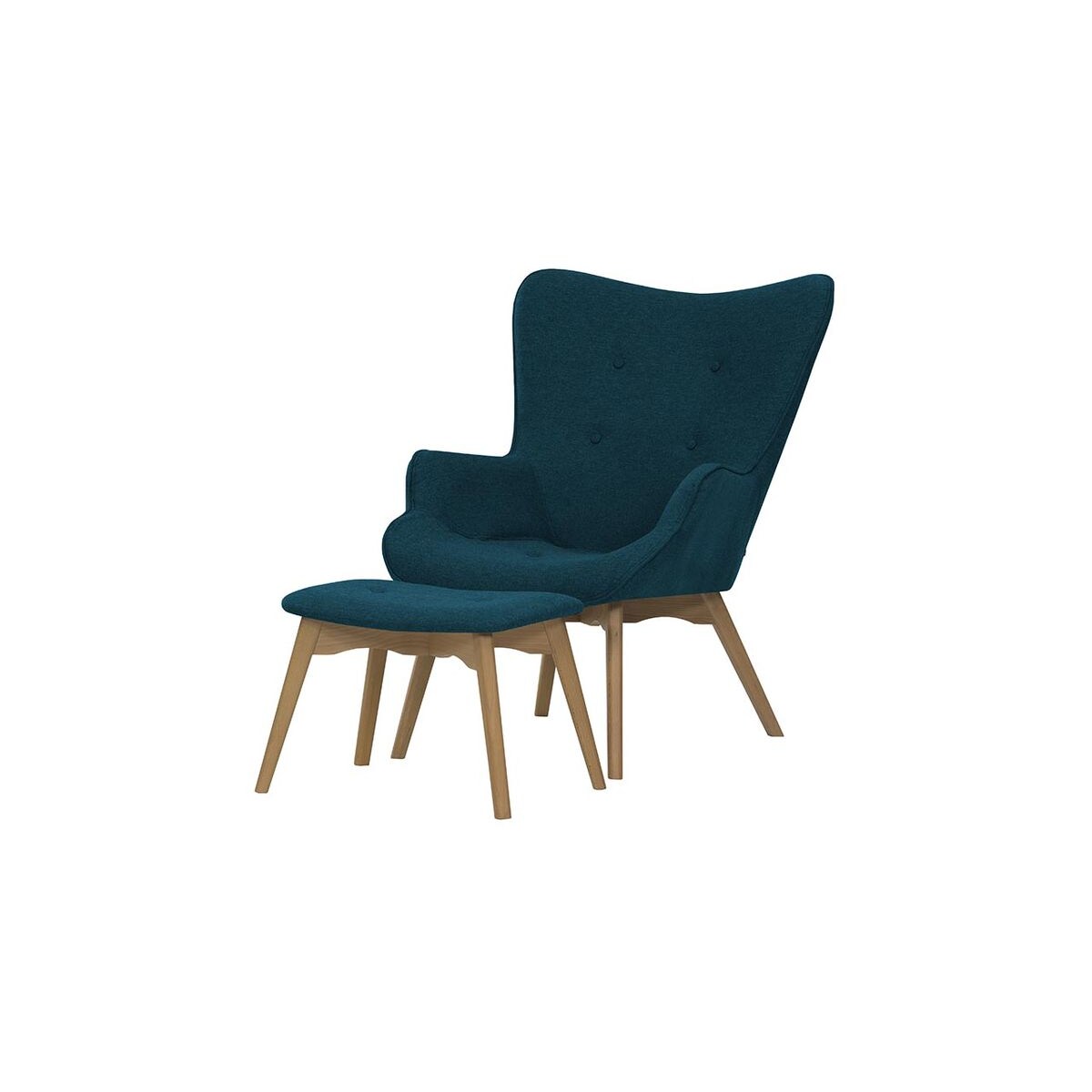 Fotel uszak z podnóżkiem Ducon-Malmo 81