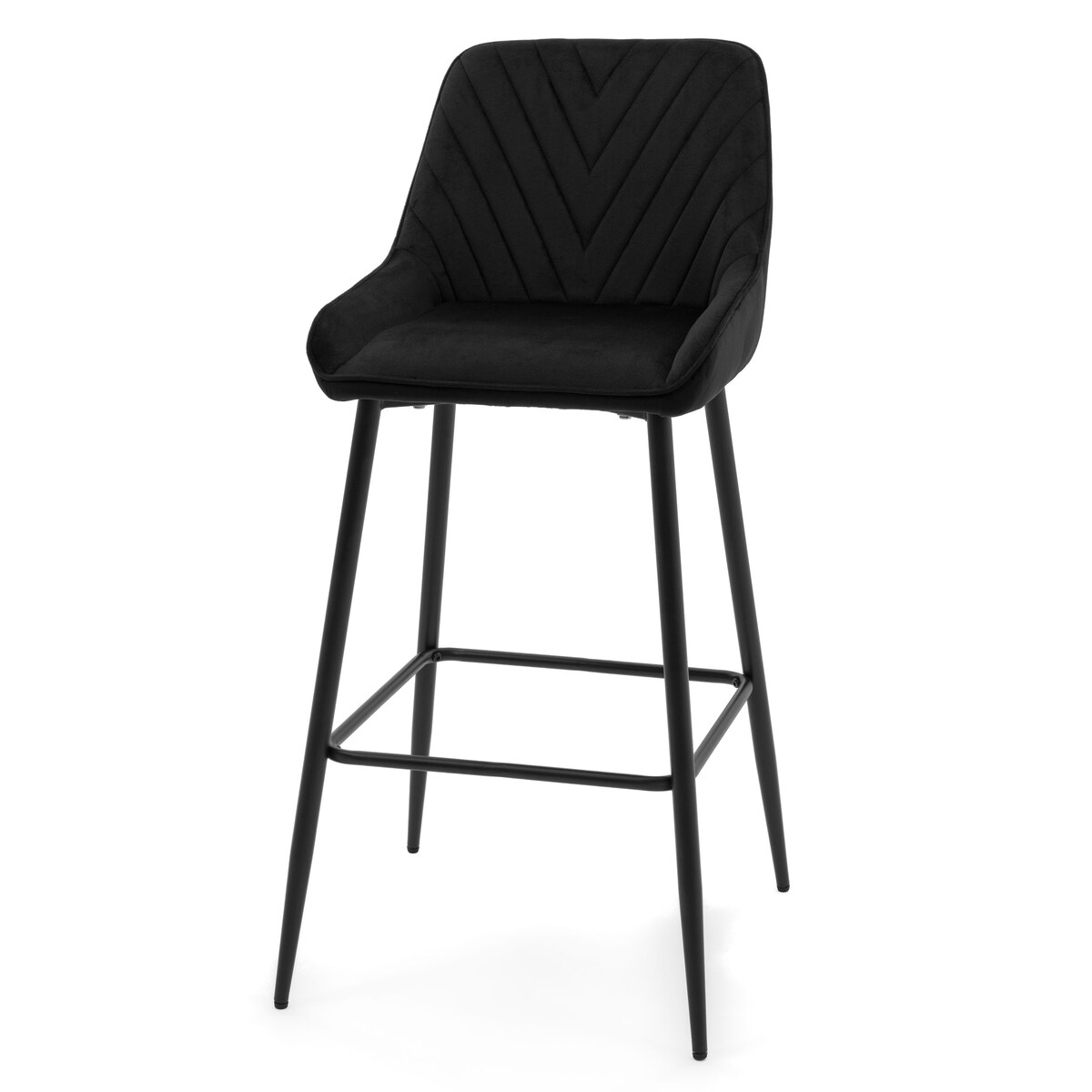 Hoker tapicerowany welurowy do salonu jadalni barowy glamour VASTO