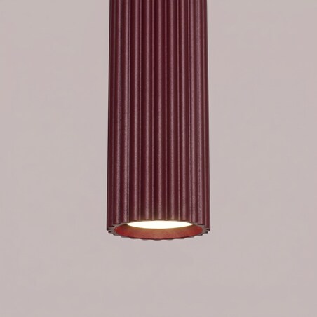 Lampa wisząca KARBON 1 burgund