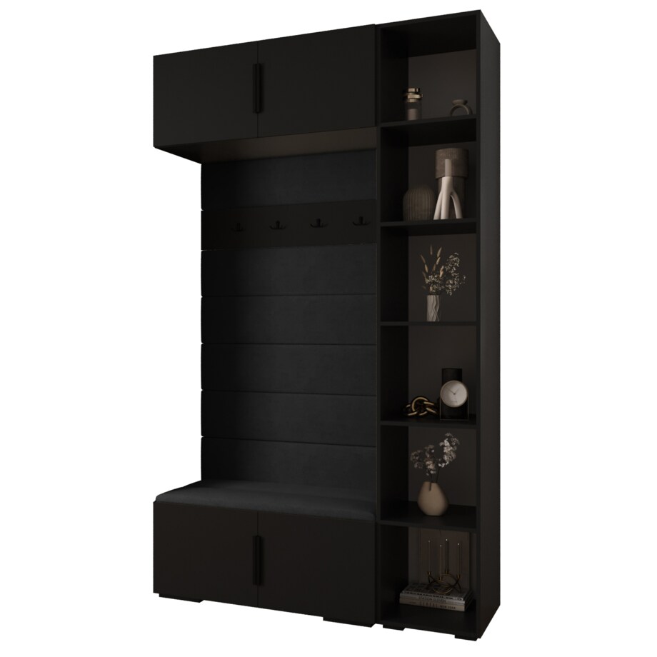 Garderoba do przedpokoju INOVA 1 Z20 czarny+czarny+manila18