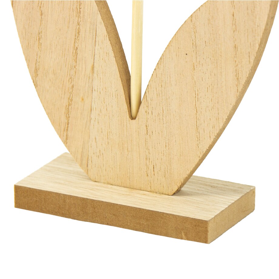 Kwiatek Drewniany 32 Cm Dekoracja Ozdoba Wielkanocna Na Stół Stokrotka Żółty