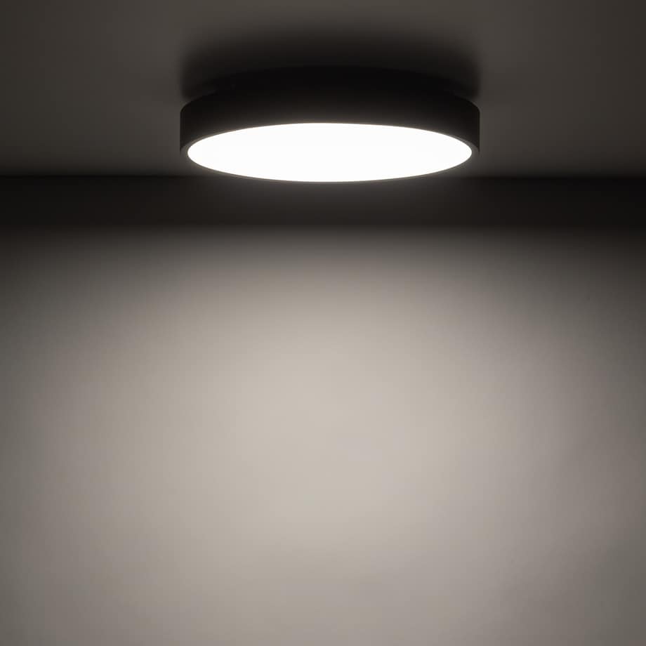 Lampa Sufitowa Łazienkowa Tk Lighting Velis Brązowa Plafon Led 24W Ip54 Zmienna Barwa, Ściemniany