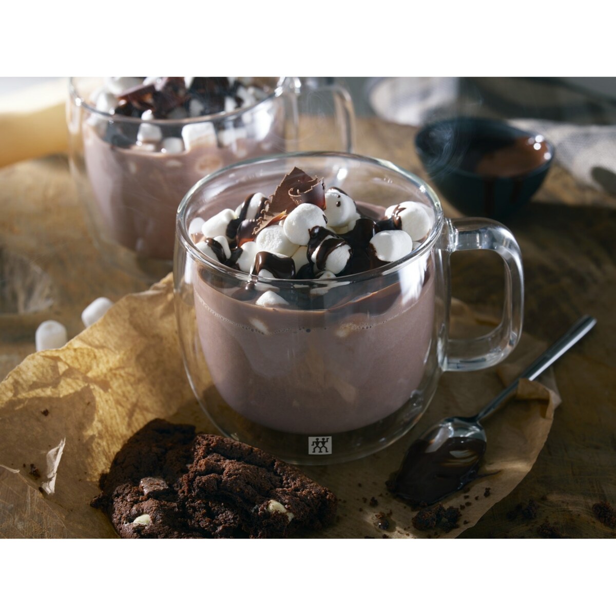 Zestaw dwóch szklanek do cappuccino z uchwytem Zwilling Sorrento - 450 ml