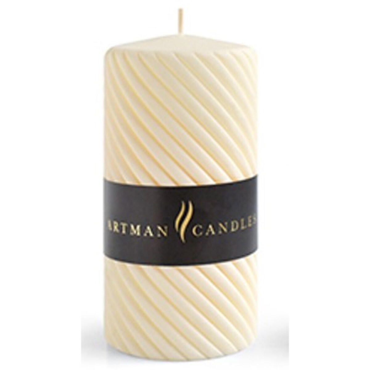 Świeca CAROLINE MAT walec mały 7x10cmparafinowa kremowa