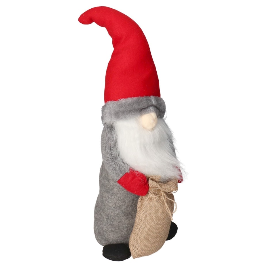 Skrzat Krasnal Mikołaj Z Workiem Świąteczny Duży