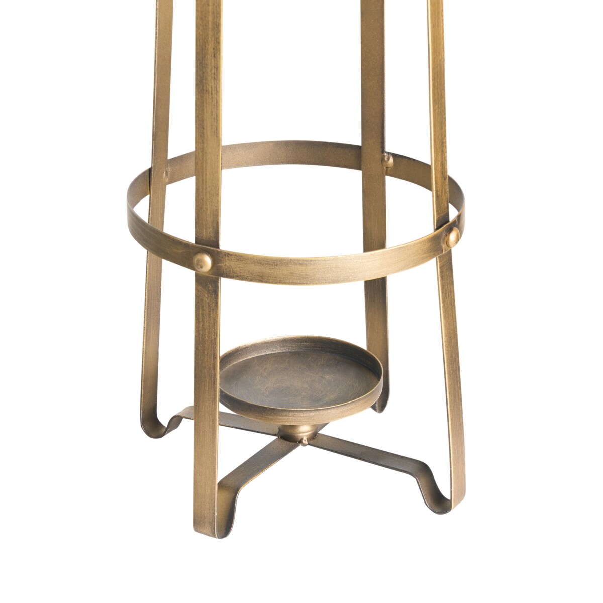 Świecznik MARAWI Metal 48 cm Złoty