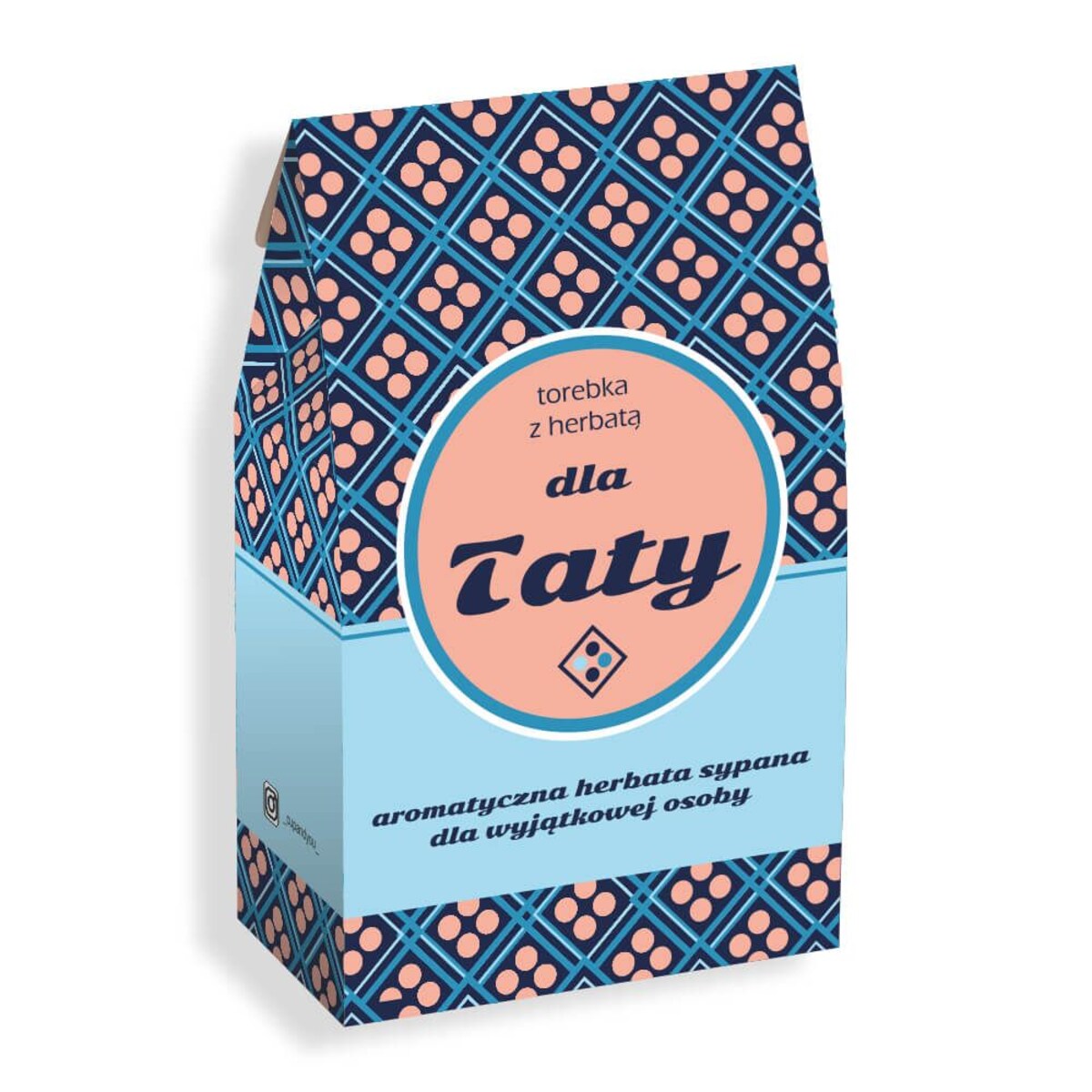 Personalizowany Box dla Taty - kawa smakowa, herbata sypana, kubek, zaparzacz, etykieta z personalizowanym nadrukiem na prezent upominek dla ojca