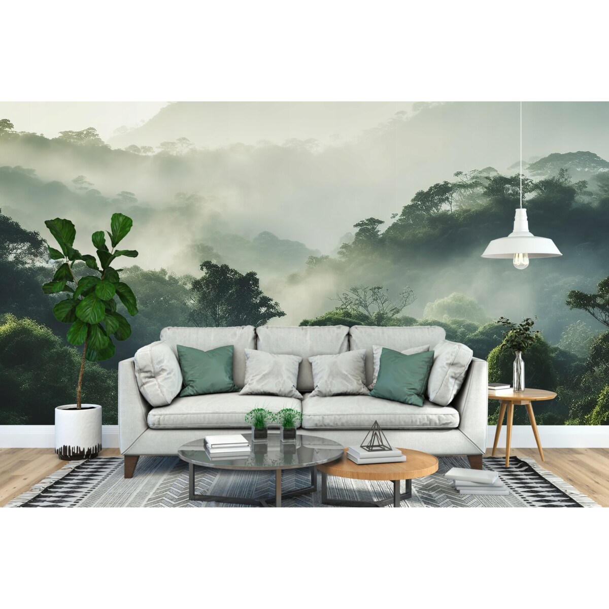 Fototapeta 09-Las_We_Mgle Do Sypialni Salonu Tapeta Ścienna 150X105