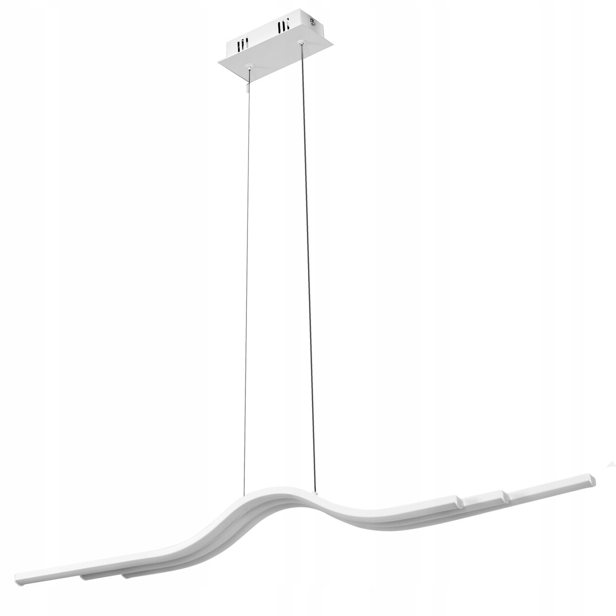 Lampa Sutitowa Wisząca Led Biała Nowoczesna +Pilot