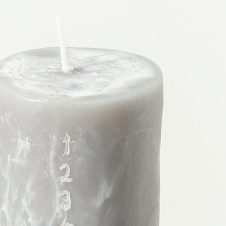 Świeca adwentowa szara 25 cm boże narodzenie, święta, świąteczne, szary, 5x5x25 cm