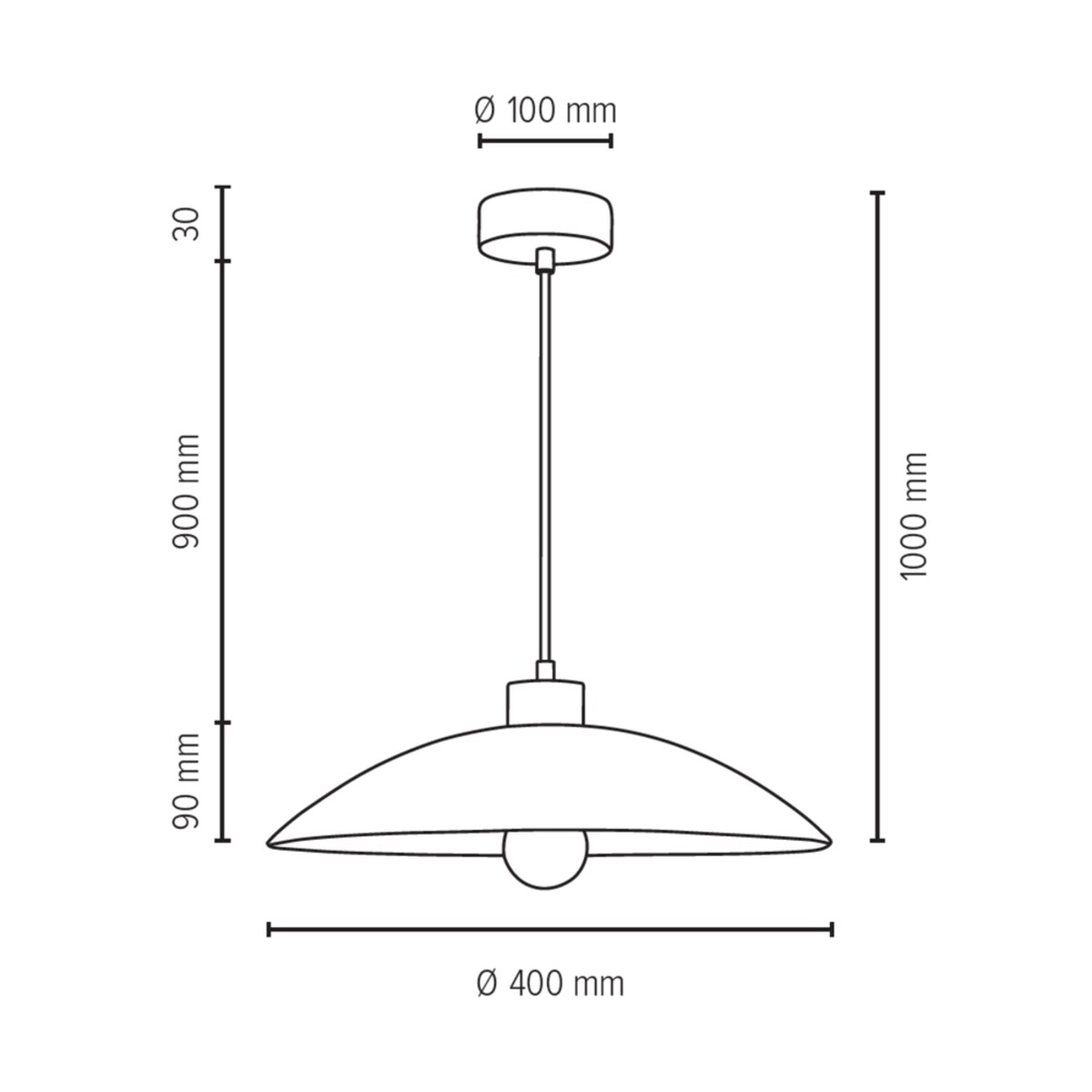 Drewniana Lampa Wisząca BRITOP Lighting 1xE27 Max.60W Naturalna Brzoza FSC z Białym Szkłem, Polski Producent, 1 szt.
