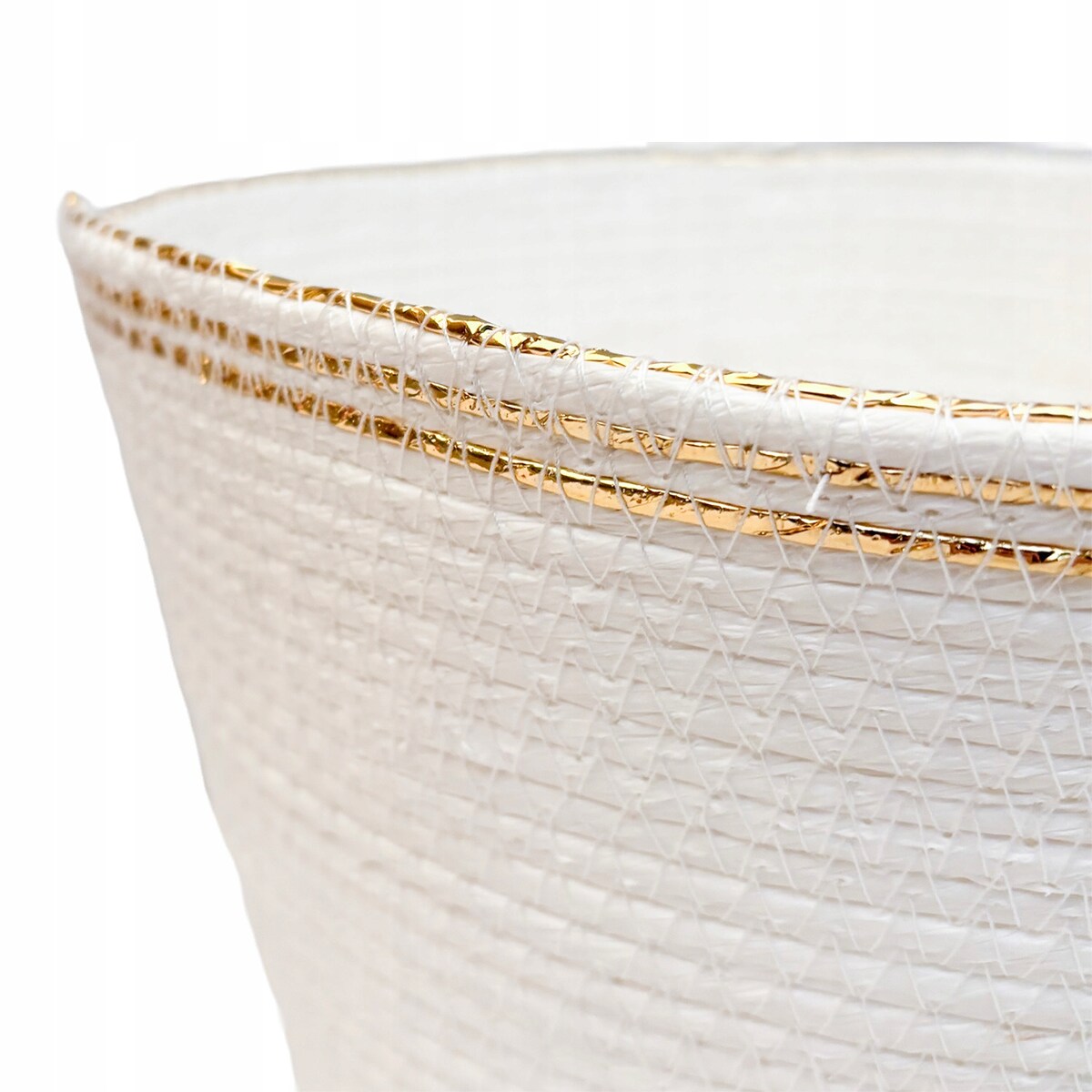 DONICZKA BIAŁA DUŻA 23cm boho na balkon taras osłonka do domu kaktusów