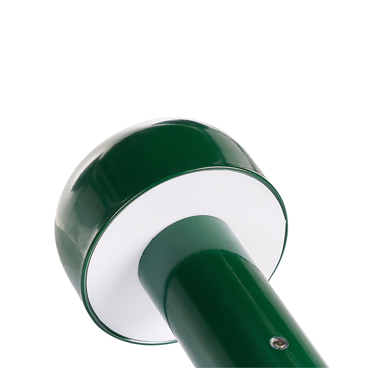 Bezprzewodowa lampa stołowa metalowa zielona BESOS