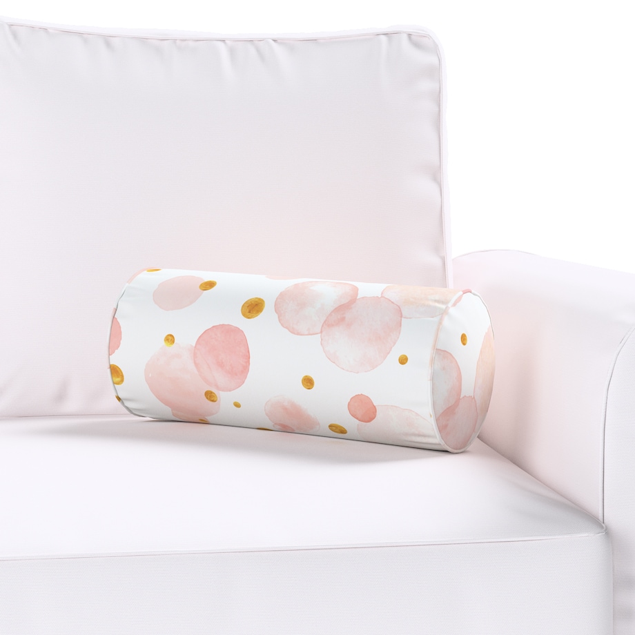 Wałek Ruby, ecru-różowy, Ø16 x 40 cm, Magic Collection