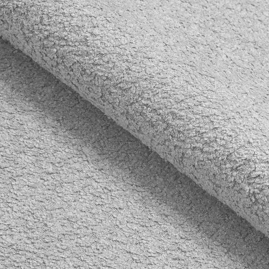 Narożnik Vello z funkcją spania do salonu,prawostronny-tkanina boucle-szary