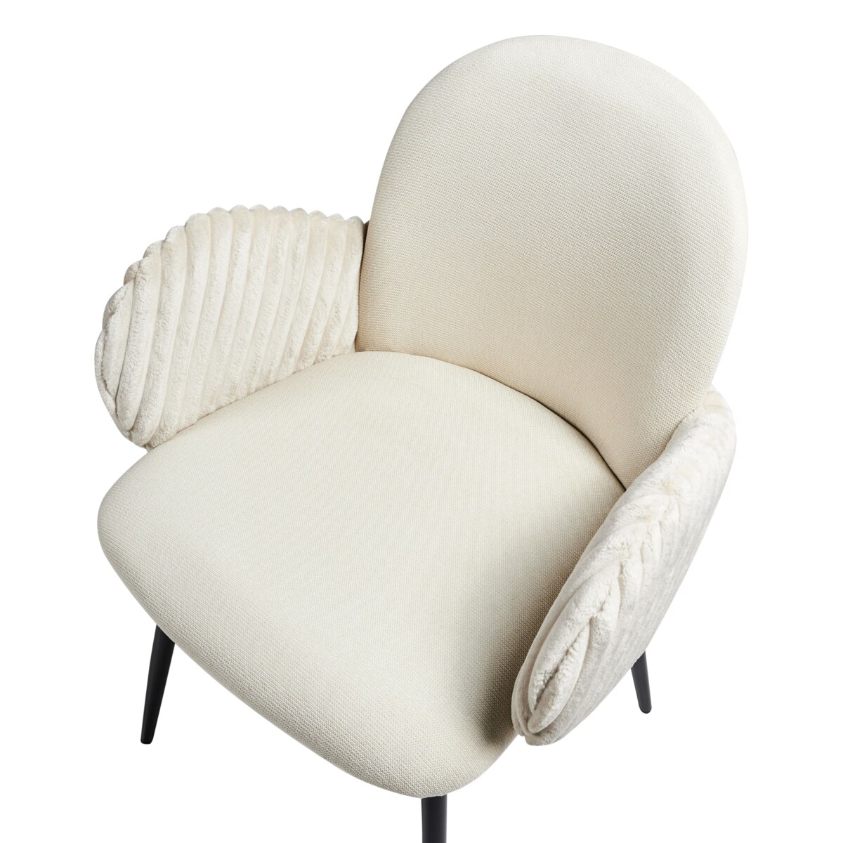 Zestaw 2 krzeseł do jadalni AMITY Jasnobeżowy