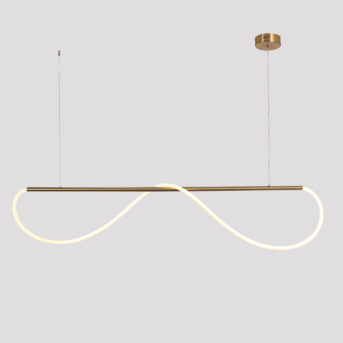Lampa sufitowa wisząca Light Prestige Meleca złoty LED CCT 3000K/4000K/6000K (regulowana) 1 szt.