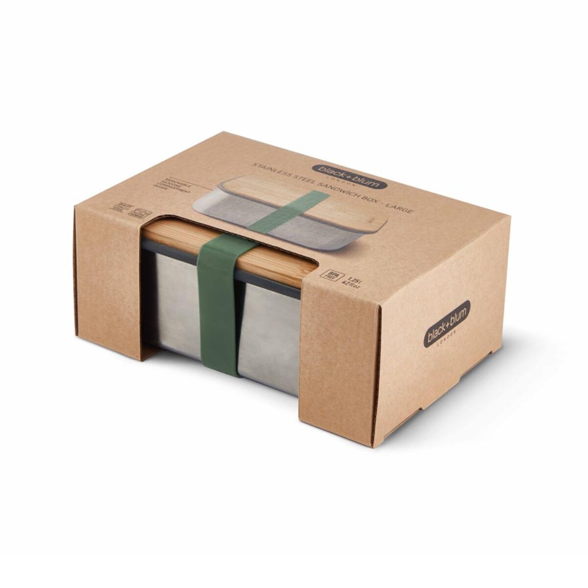 Lunch box L Box Appetit oliwkowy, Black+Blum