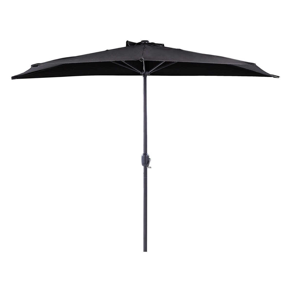 Parasol ogrodowy półokrągły 270 cm czarny GALATI