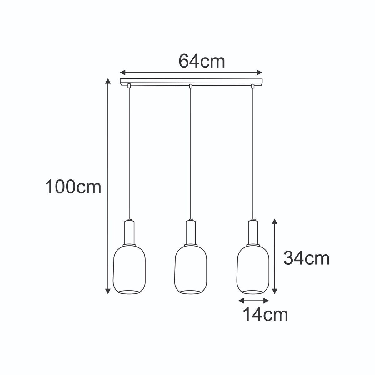 Lampa wisząca K-5881 z serii FIORE