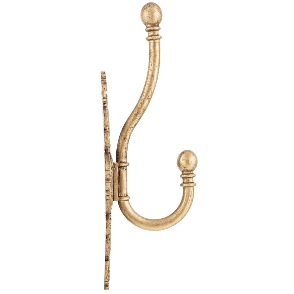 Wieszak ścienny metalowy 16x8x5 cm GANSO pojedynczy