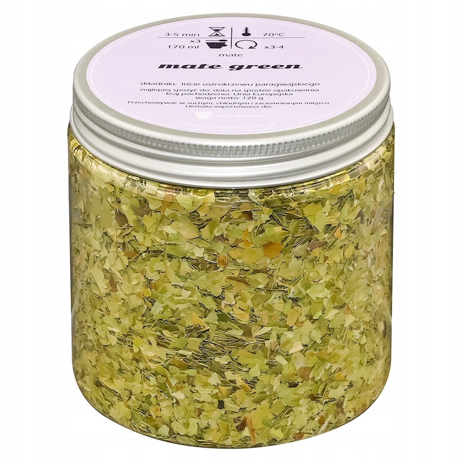 Herbata Yerba Mate GREEN o kwiecistym i pełnym smaku ostrokrzew paragwajski - herbata liściasta sypana mieszanka napar susz - gotowa na prezent upominek