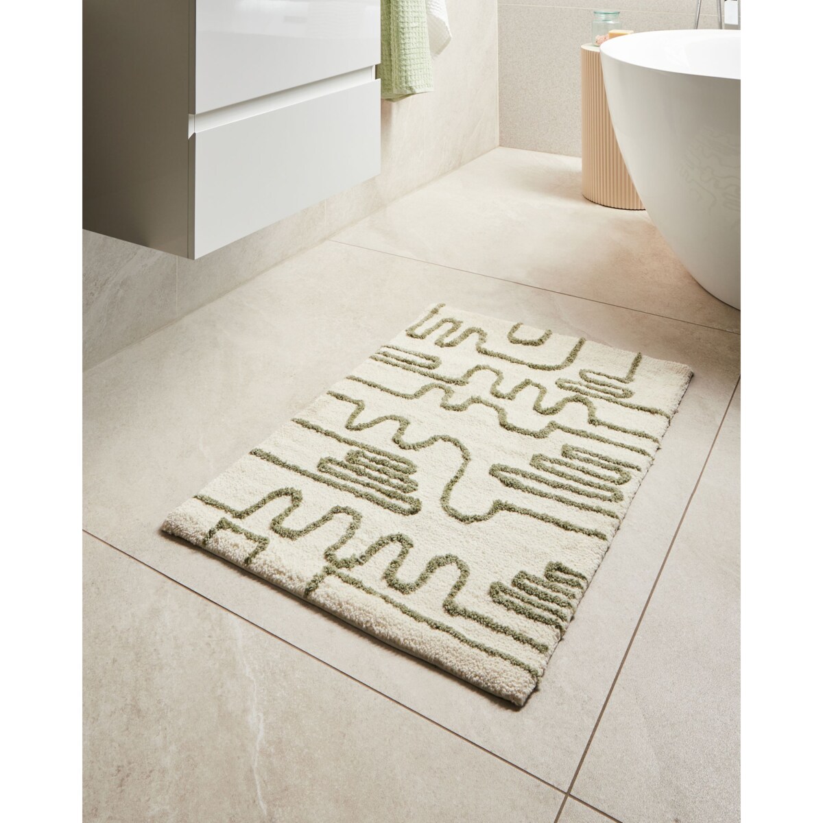 Dywanik łazienkowy DAHARL Beżowy 60 x 90 cm