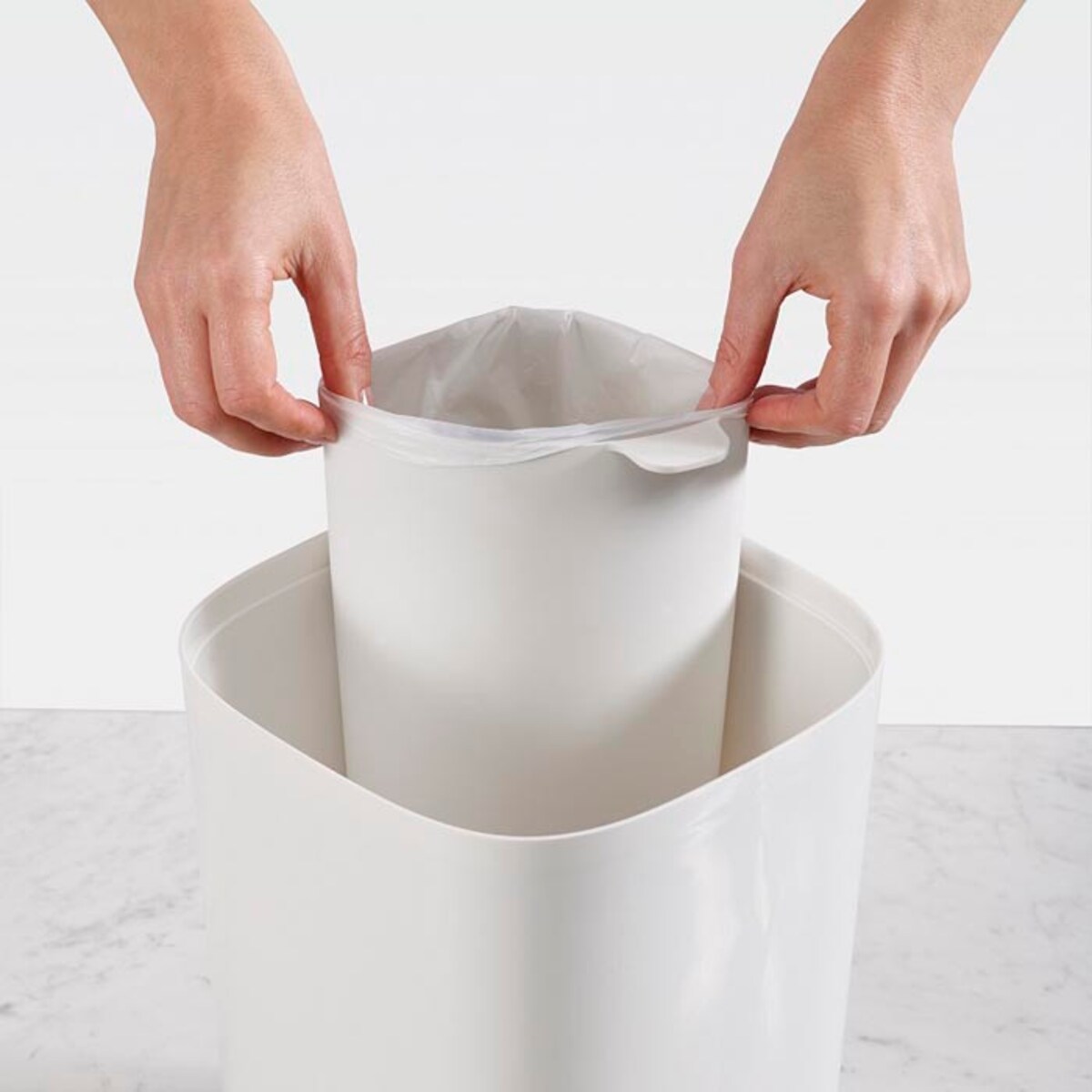 Kosz łazienkowy do segregacji odpadów Split, 21 x 21 x 28 cm, Joseph Joseph