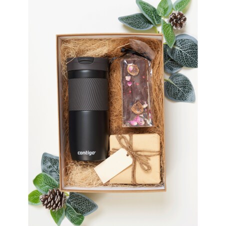 Zestaw kubków termicznych Contigo Byron 470ml - Stainless Steel + Matte Black