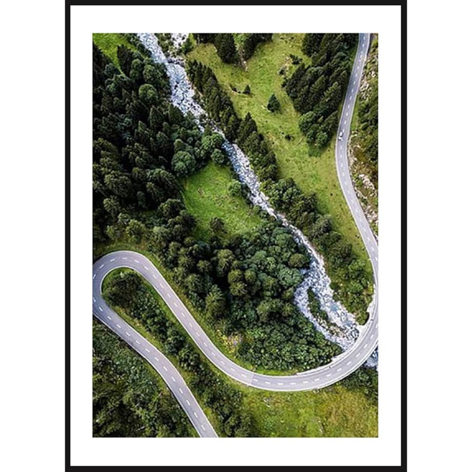 Poster Story, Plakat, Obraz - Toskania z Lotu Ptaka, wymiary 21 x 30 cm