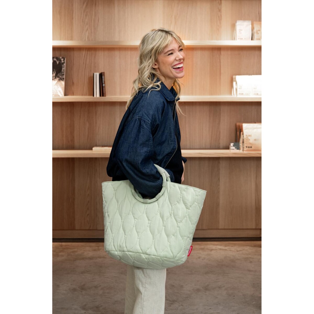 Torba LOOPBAG HOBO, puffer iced matcha