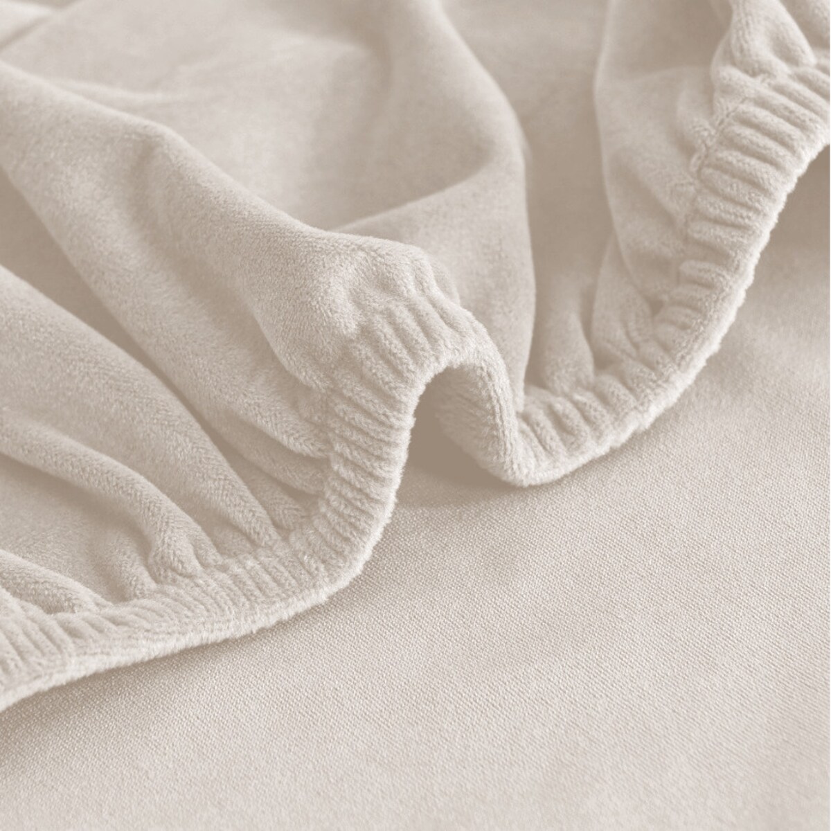 POKROWIEC NA SIEDZISKO 40x40cm CHŁODNY BEŻ WELUR ELASTYCZNY [60S-CP]