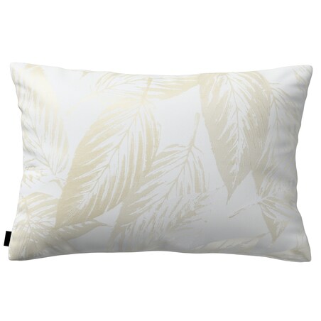 Poszewka Kinga na poduszkę prostokątną 47x28 ecru liście