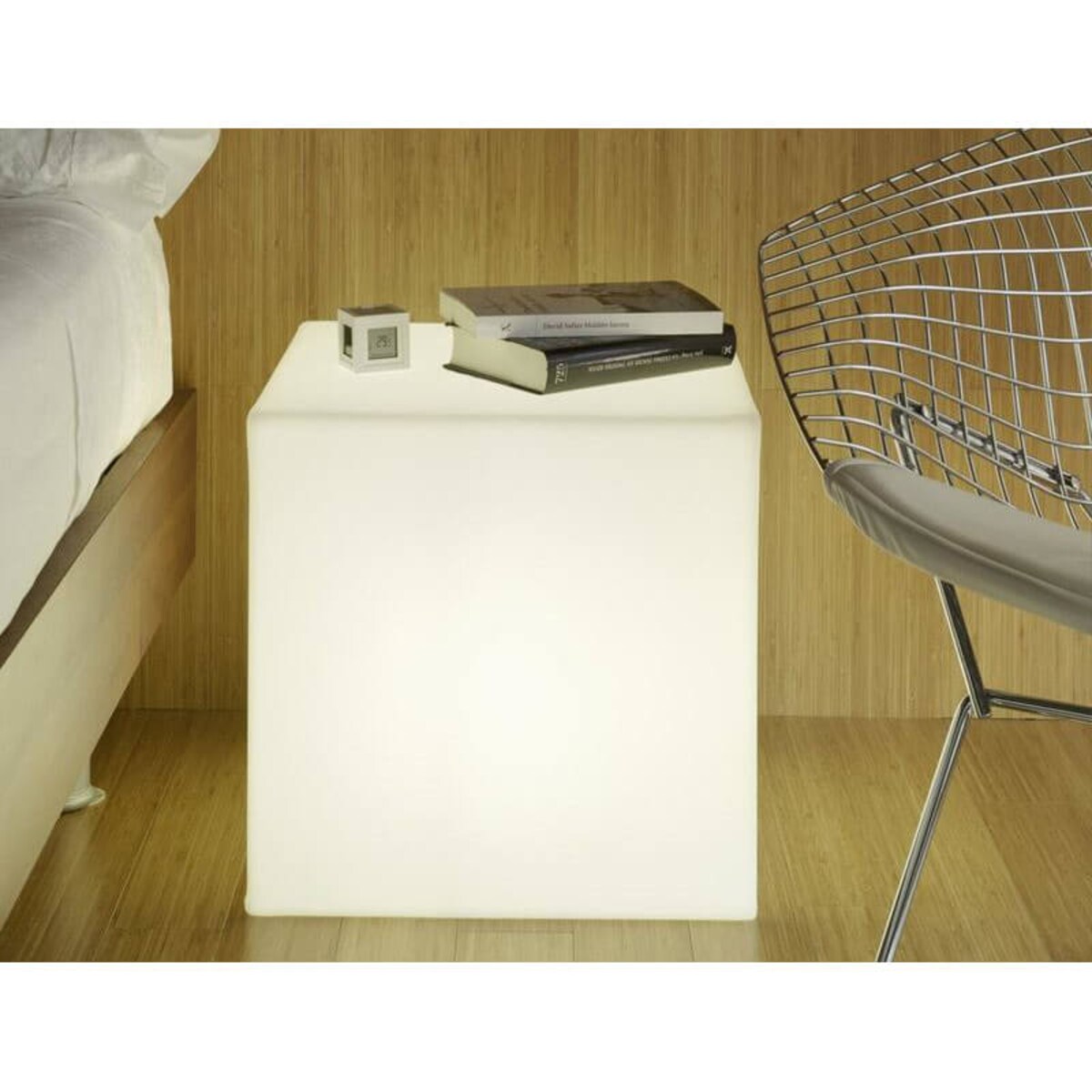 Lampa stojąca na balkon Cuby LUMCB045OFNW King Home LED 7W 6000-6500K IP65 kostka biała