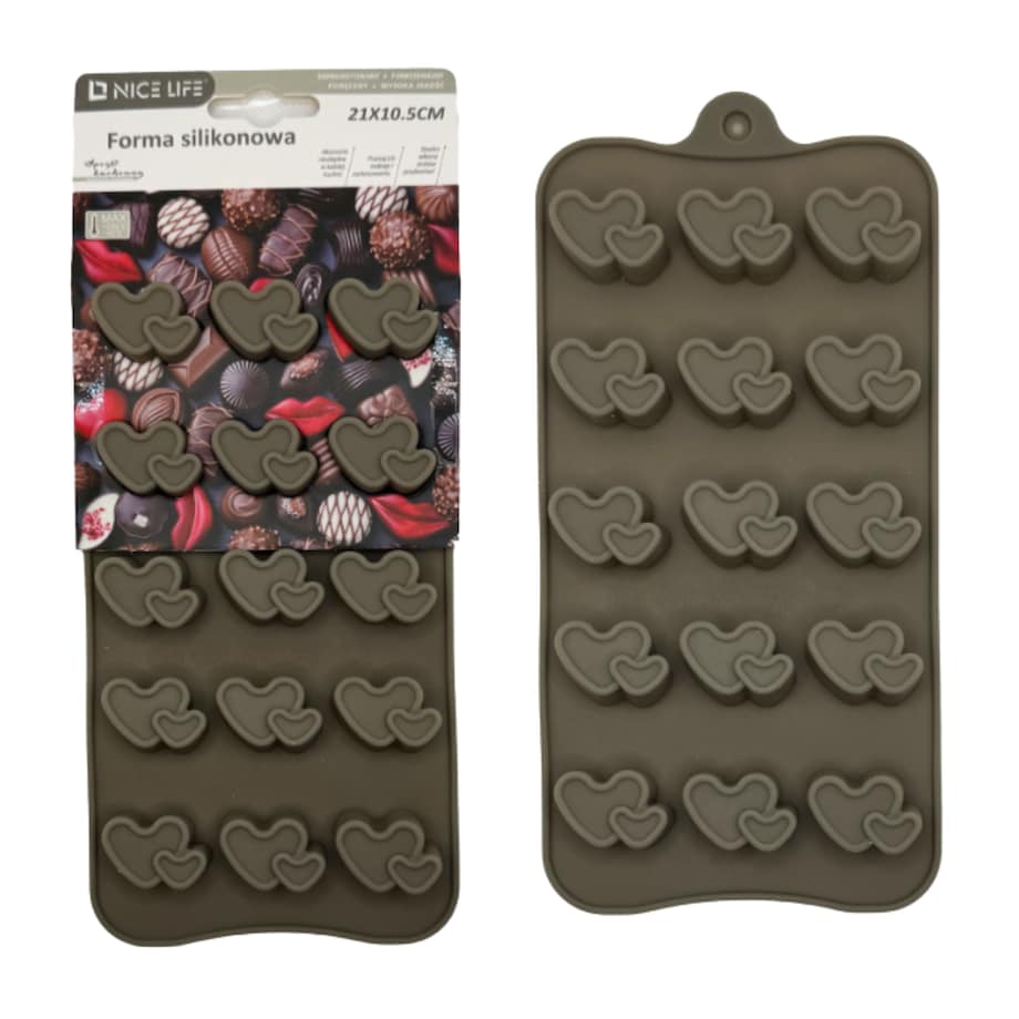 forma silikonowa choko love do pralinek i czekolady