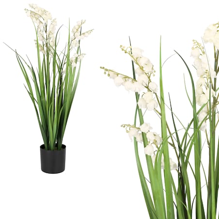 Kwiat sztuczny Roślina doniczkowa 75 cm wysokości zielona JAK ŻYWA ozdoba