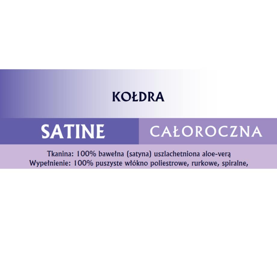 Kołdra całoroczna SATINE 200x220cm | Senna Home
