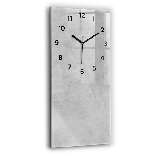 Zegar ścienny Gładki Beton, 30x60 cm
