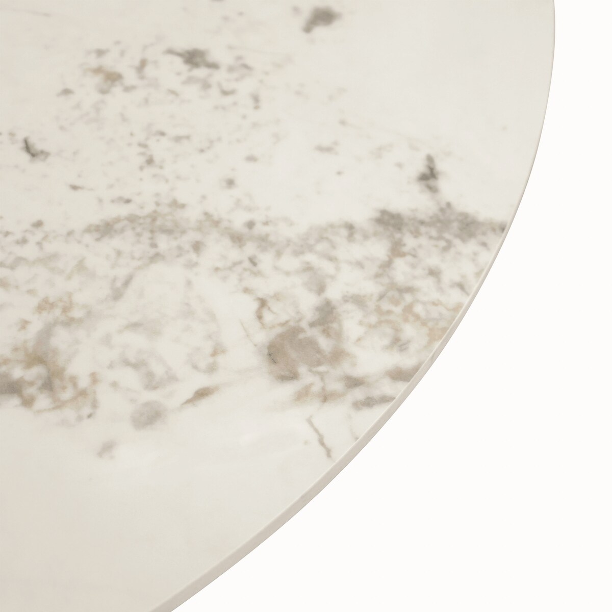 Złoty stolik kawowy Premium Milenio z kamiennym blatem marmurkowym Trio 80x45