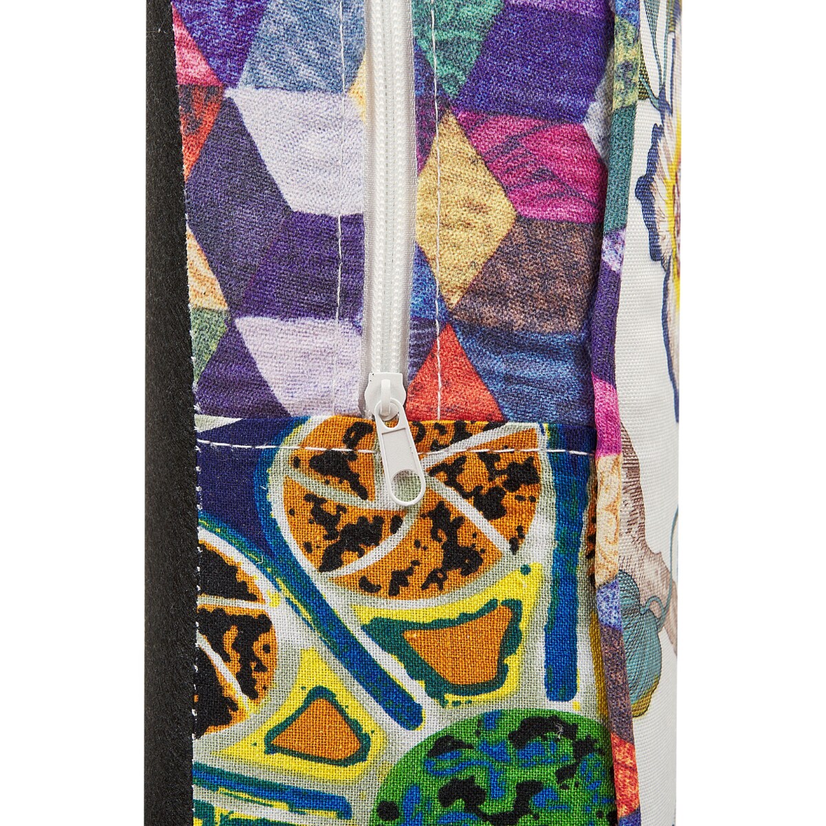 Fotel uszak patchwork niebieski MOLDE