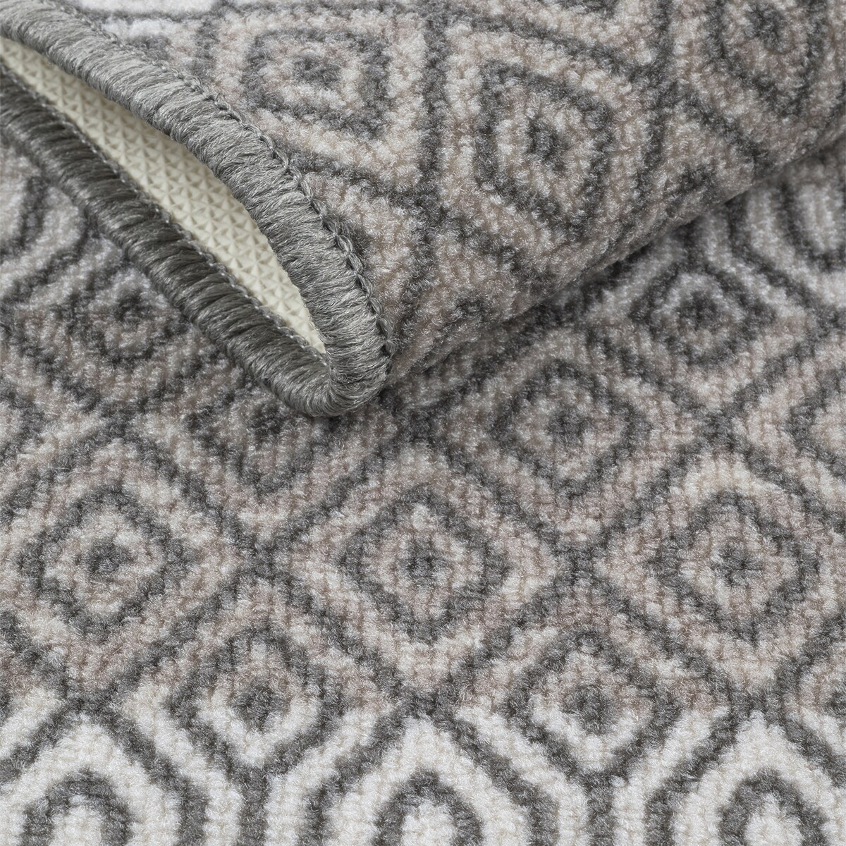 Chodnik Antypoślizgowy Vita 80x150 cm Geometryczny Szary