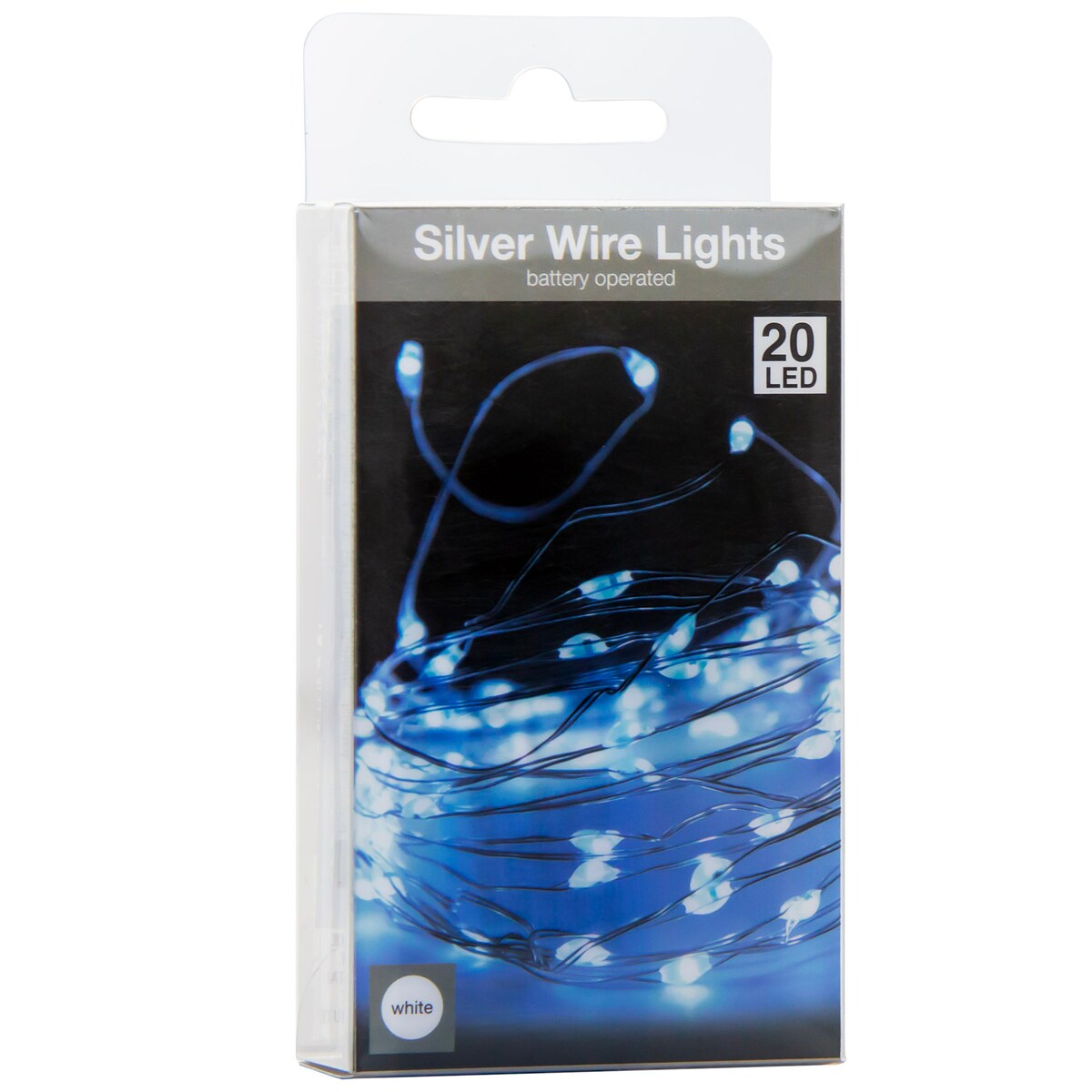 Lampki Druciki Girlanda Na Baterie 20 Led Białe