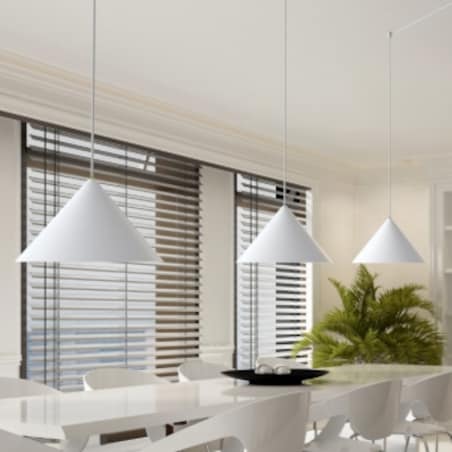 Klosz jadalniany Cameleon Zenith L 8071 Nowodvorski trójkątny biały