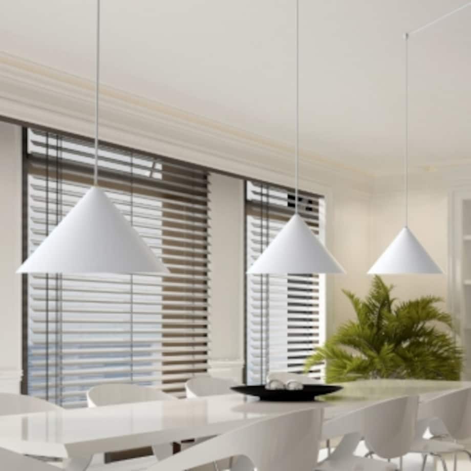 Klosz jadalniany Cameleon Zenith L 8071 Nowodvorski trójkątny biały