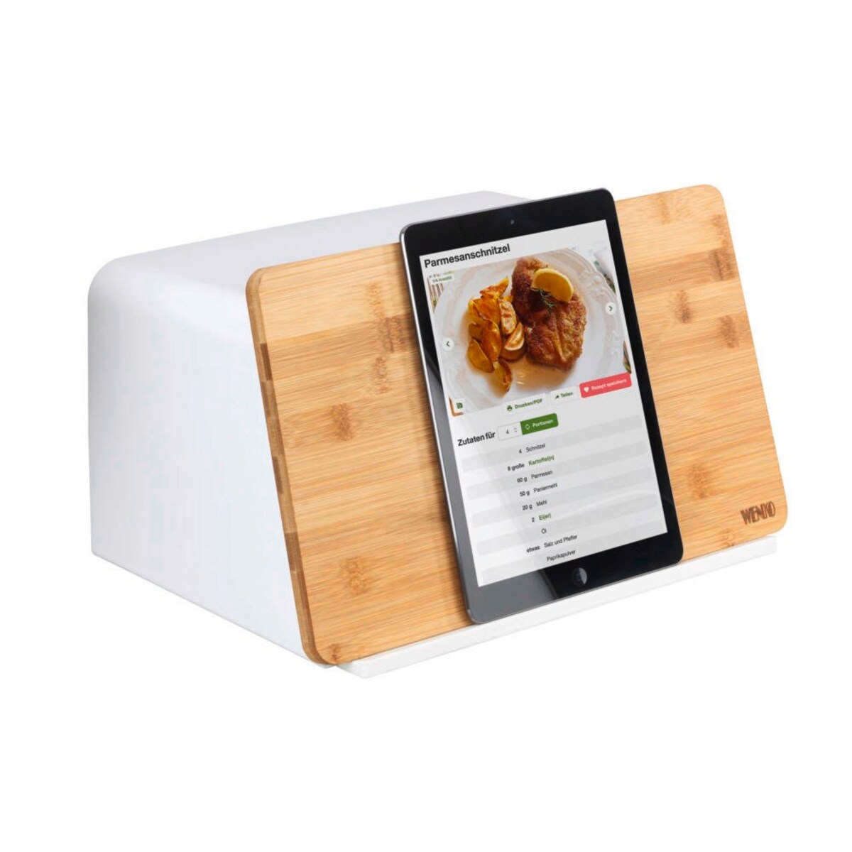 Chlebak z deską do krojenia z drewna bambusowego KUBO, WENKO