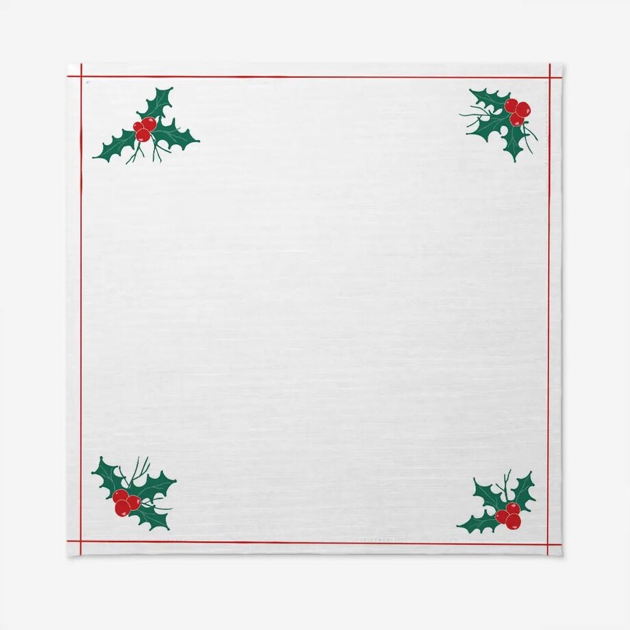 Obrus świąteczny - drzewko świąteczne ramka - 140x140