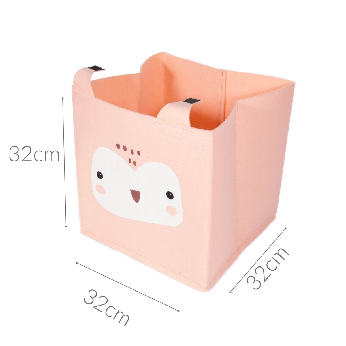 Pojemnik na zabawki składany FOREST FRIENDS, z uszkami, filcowy