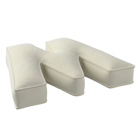 Poduszka literka W, śmietankowa biel, 35x40cm, Posh Velvet