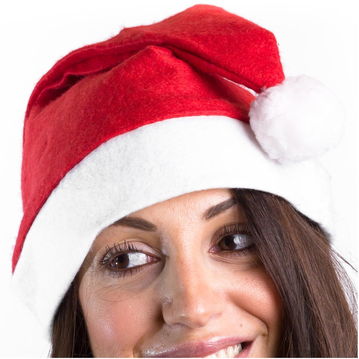 Czapka Mikołaja Świąteczna Z Pomponem Przebranie